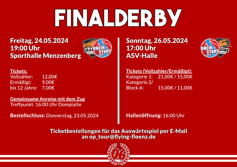 Infos zum Finalderby in den ProB-Playoffs gegen Rhöndorf.