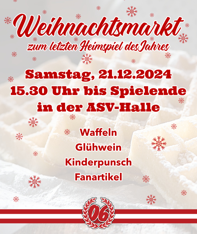 Vor dem letzten Rheinstars-Heimspiel des Jahres gibt es Glühwein, Kinderpunsch und Waffeln.